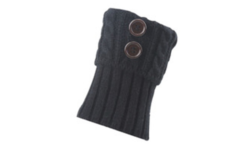 Image 6: One Pair Winter Warm Boot Cuffs for Women