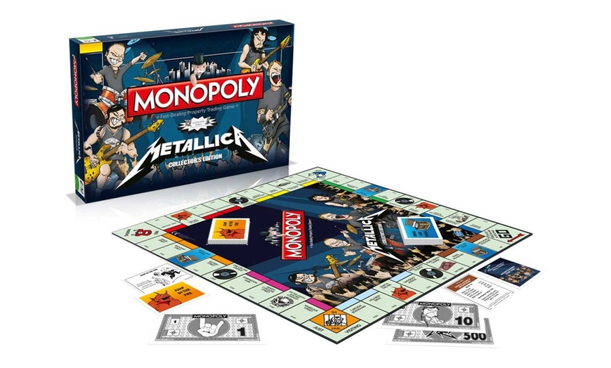 Image 1: Metallica Monopoly Board Game