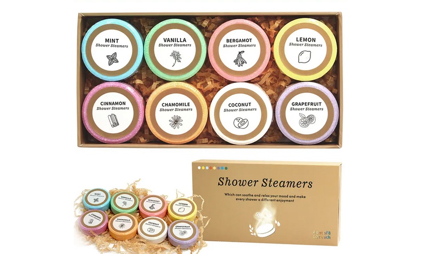 Image 2: Eight Color Pack Shower Steamers Aromatherapy Gifts