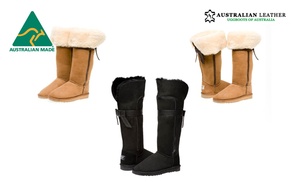 Long UGG Boots with Back Bow