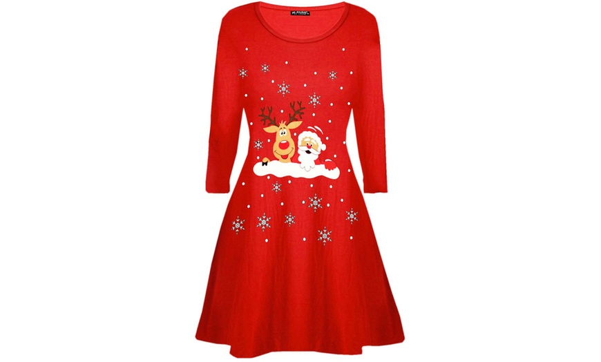 Image 4: Be Jealous Christmas Swing Dress