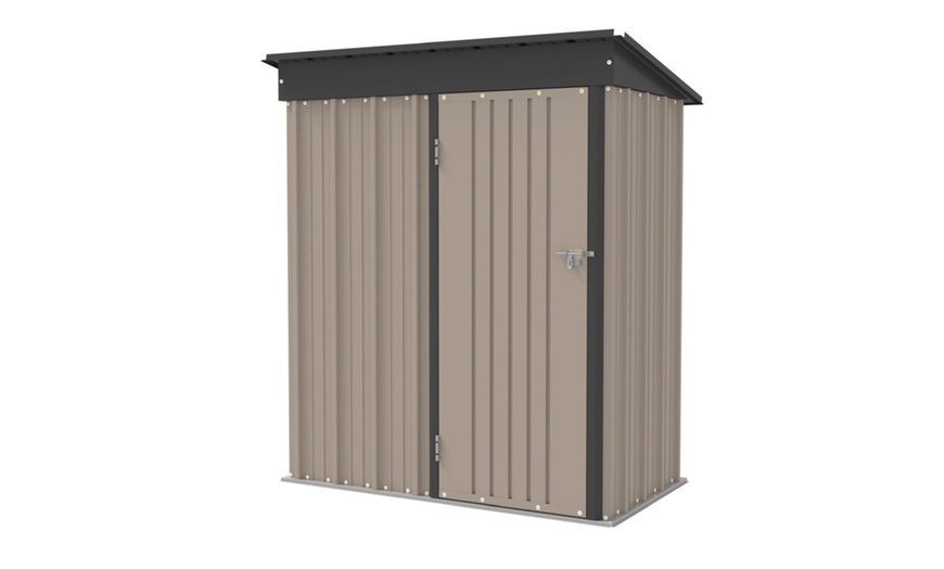 Image 6: 5ft x 3ft Metal Garden Shed - Organise Your Garden in Style