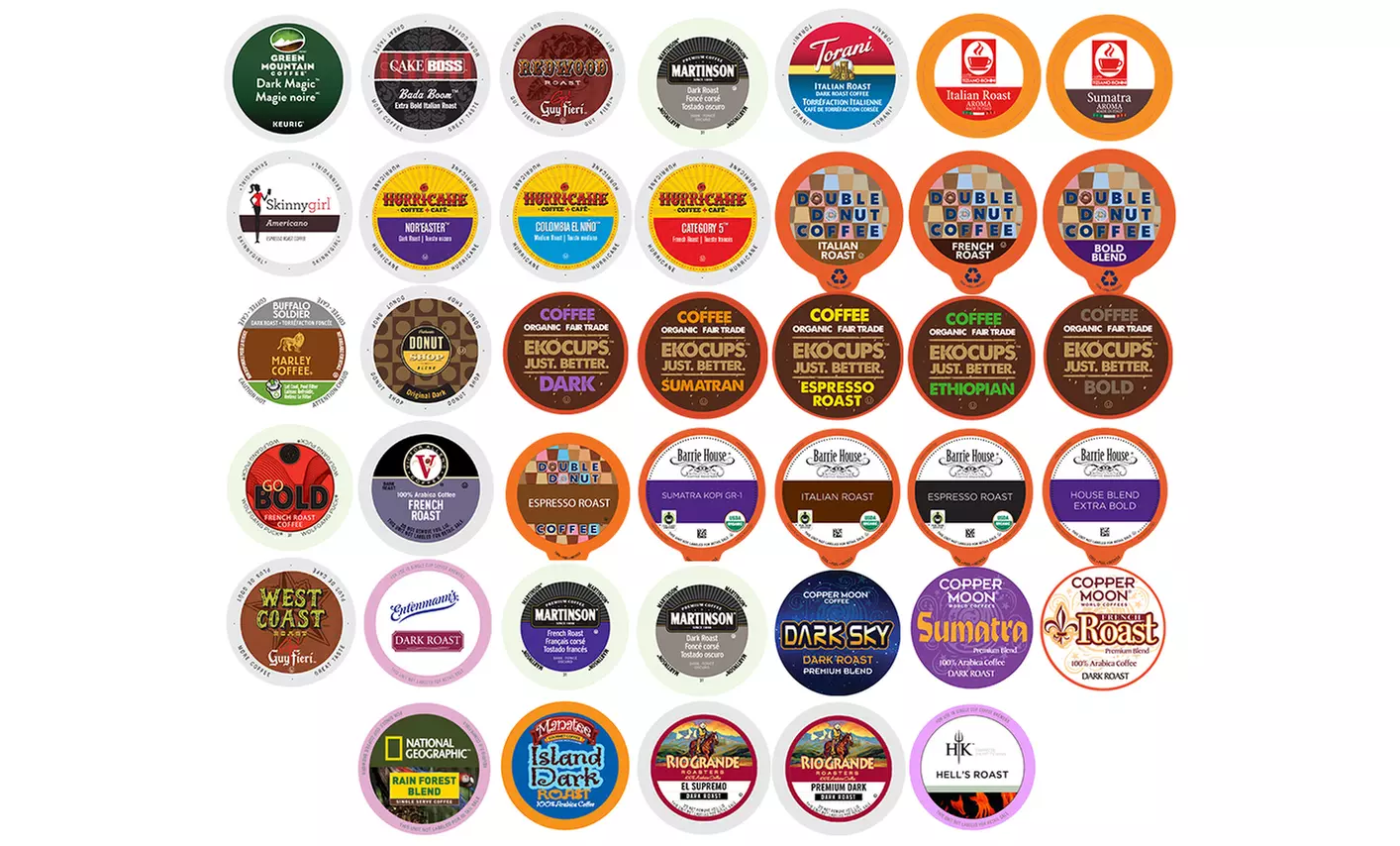 Bold and Dark Roast Coffee Single-Serve Cups Sampler (40-Count) - Primary Image