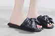 Mules chaussons à nœud et satin - Second Medium