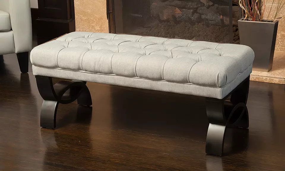 Colette Tufted Ottoman Bench - Primary Image