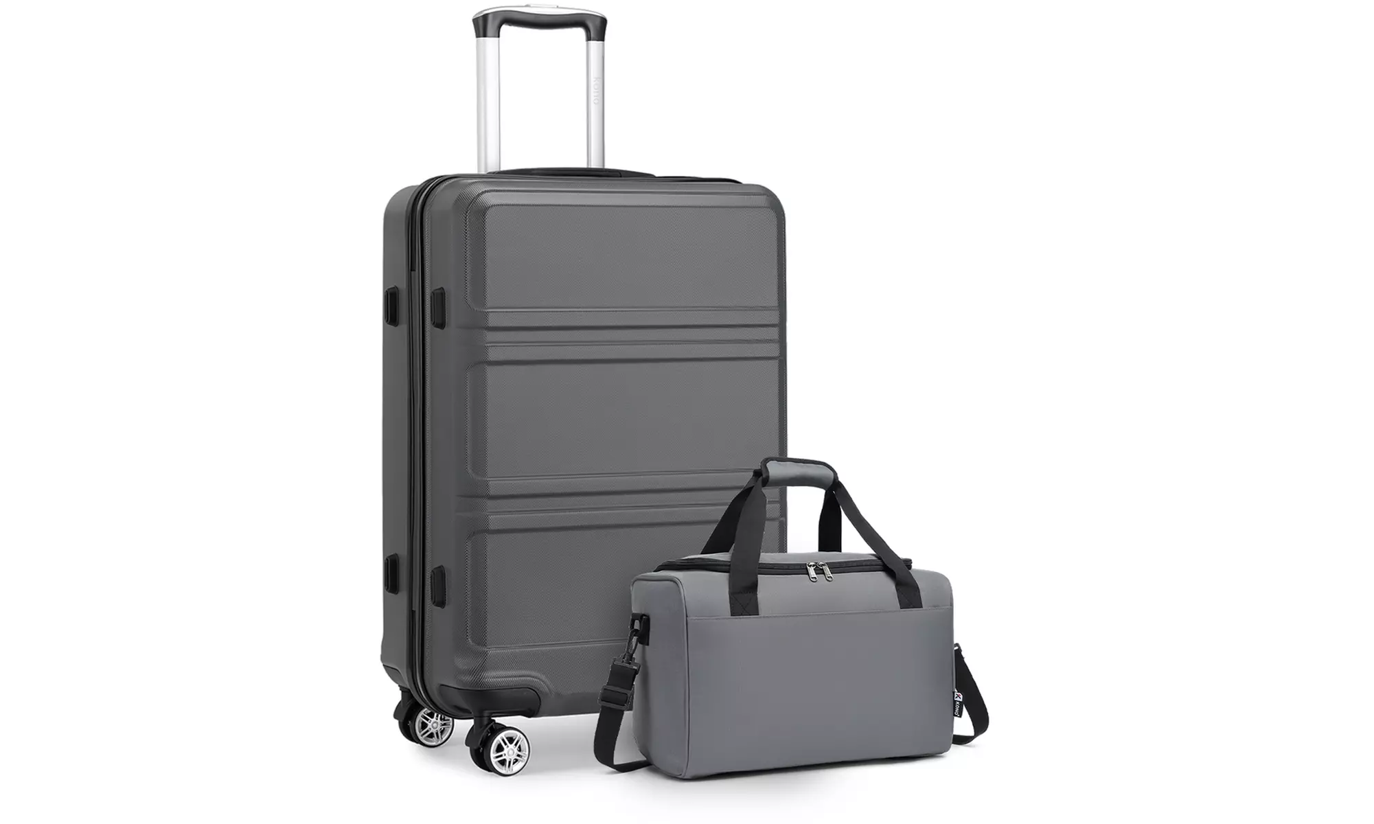 KONO 4er-Set Reisegepäck mit 3 Hartschalenkoffern inkl. Reisetasche