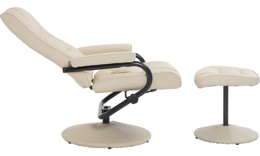 Image 4: HomCom Reclining Arm Chair