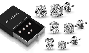  Philip Jones Earrings Set Made with Crystals from Swarovski® 