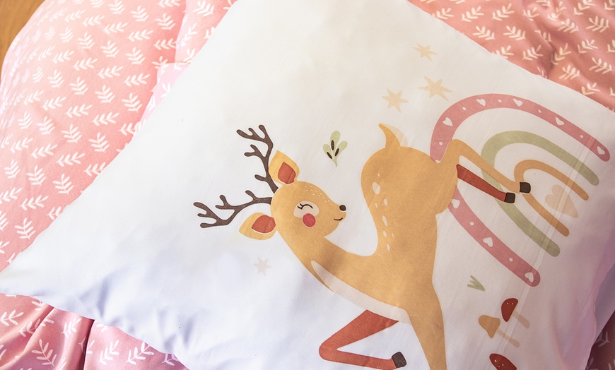 Image 9: Completo lenzuola per bambini e/o tappeto in cotone riciclato