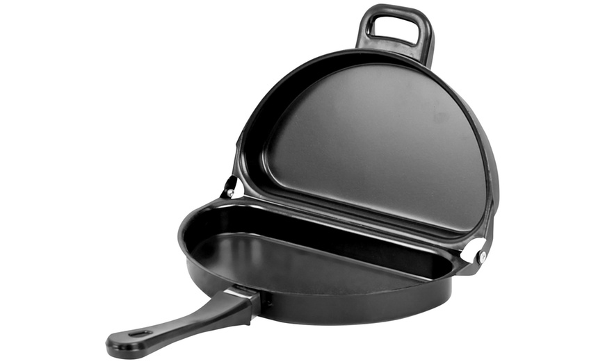 Image 2: Double Sided Frying Pan