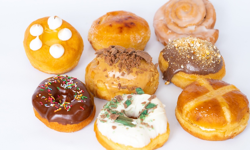 Image 3: Box of Three Gourmet Donuts