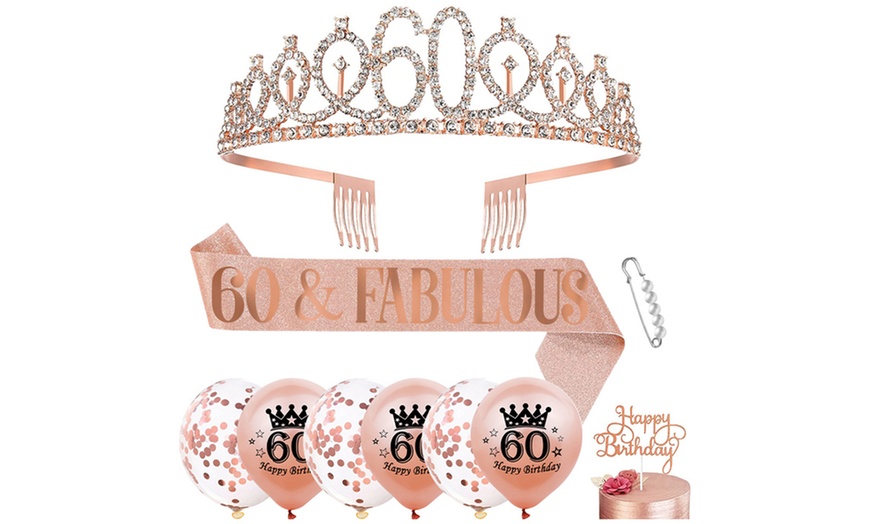 Image 7: 10-Pieces Birthday Decoration Set