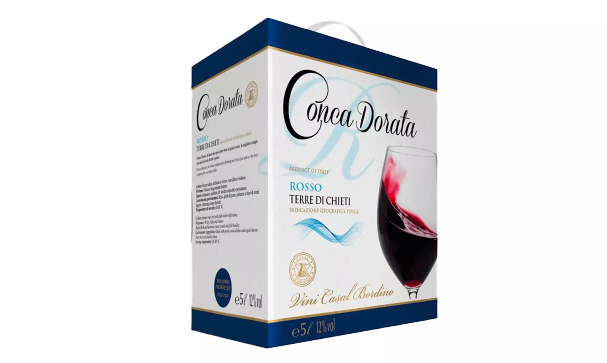 1, 2 o 4 confezioni da 3 o 5 L di vino Cantina Casalbordino