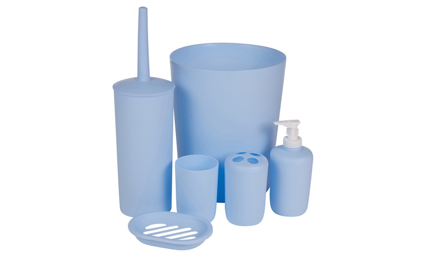 Image 21: Six-Piece Bathroom and Toilet Set