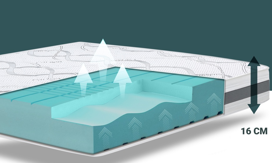 Image 7: Colchón de espuma de agua expandida ergonómico de The White Stone