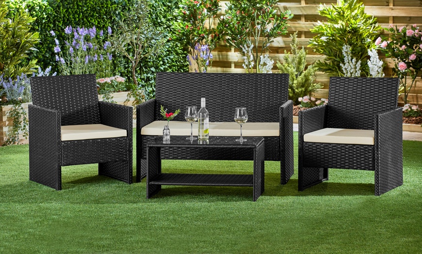 Image 5: Rattan Garden Lounge Set