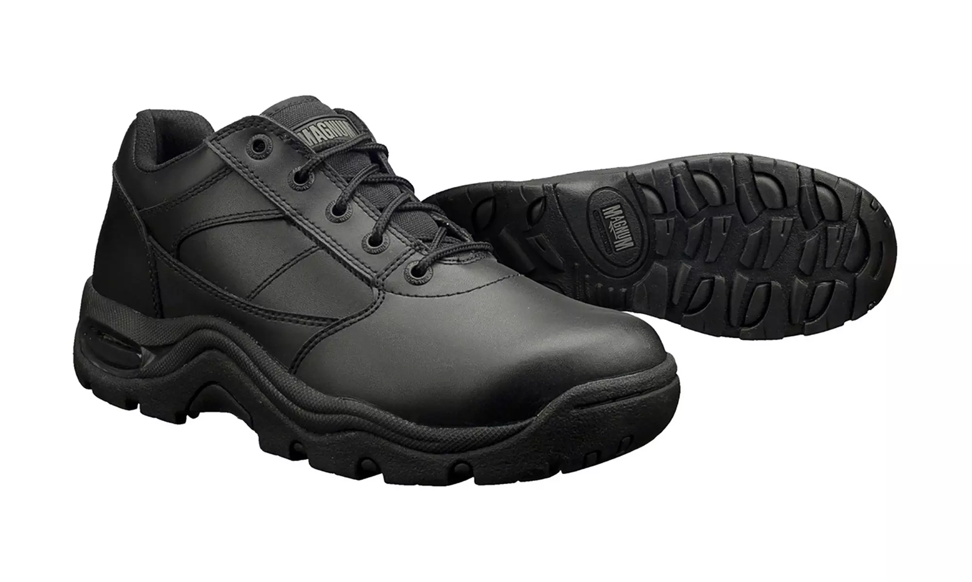 Magnum Men's Viper Low Slip Resistant Black Leather Work Shoes Boots - Primary Image