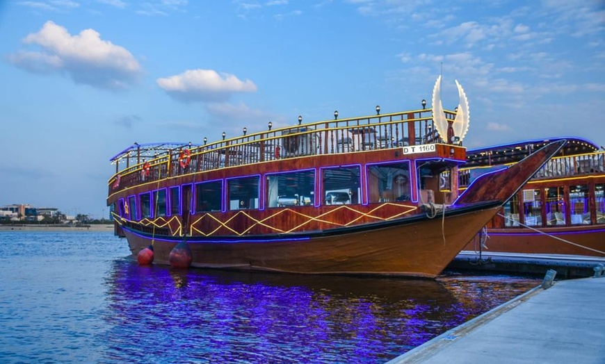 Image 1: Creek Glass cruise: Child, Adult at Oasis Palm Floating Restaurant