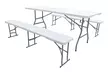 Ensemble de table pliante et bancs 6/8 places, livraison offerte - Image 2