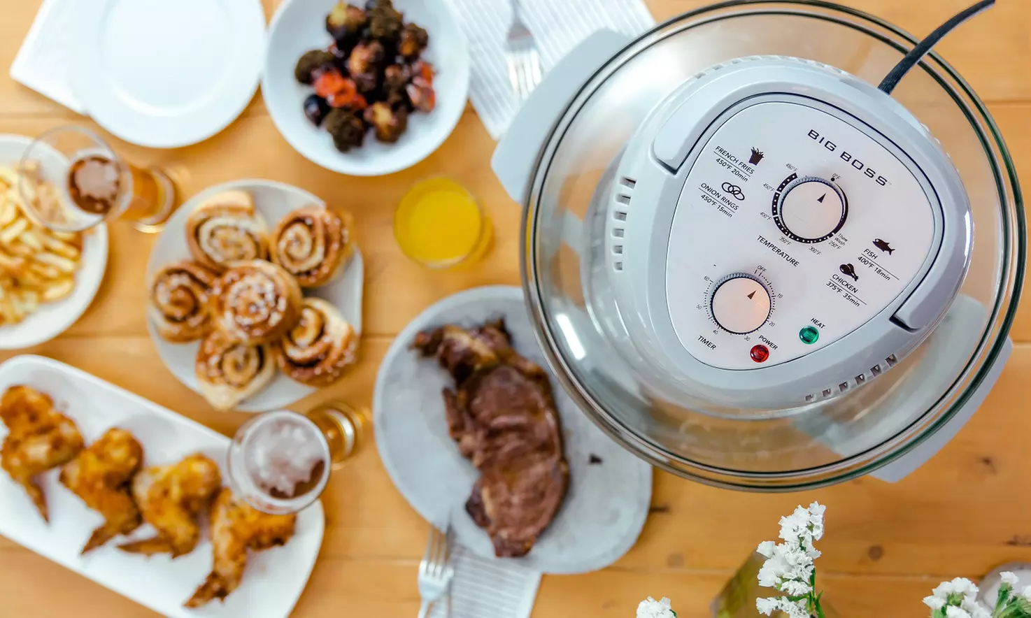 16 Qt. Oilless Air Fryer with Built-In Timer - Second Medium