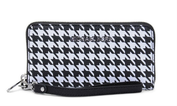 michael kors houndstooth wallet