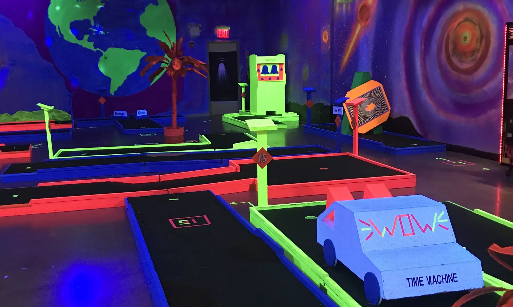 Three Rounds of Indoor Glow Golf for One, Two, Four, or Six at Planet X Mini Glow Golf (Up to 50% Off) - Primary Image