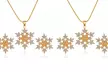 1 ou 2 ensembles de collier et boucles d'oreilles en forme de flocons de neige - Image 7
