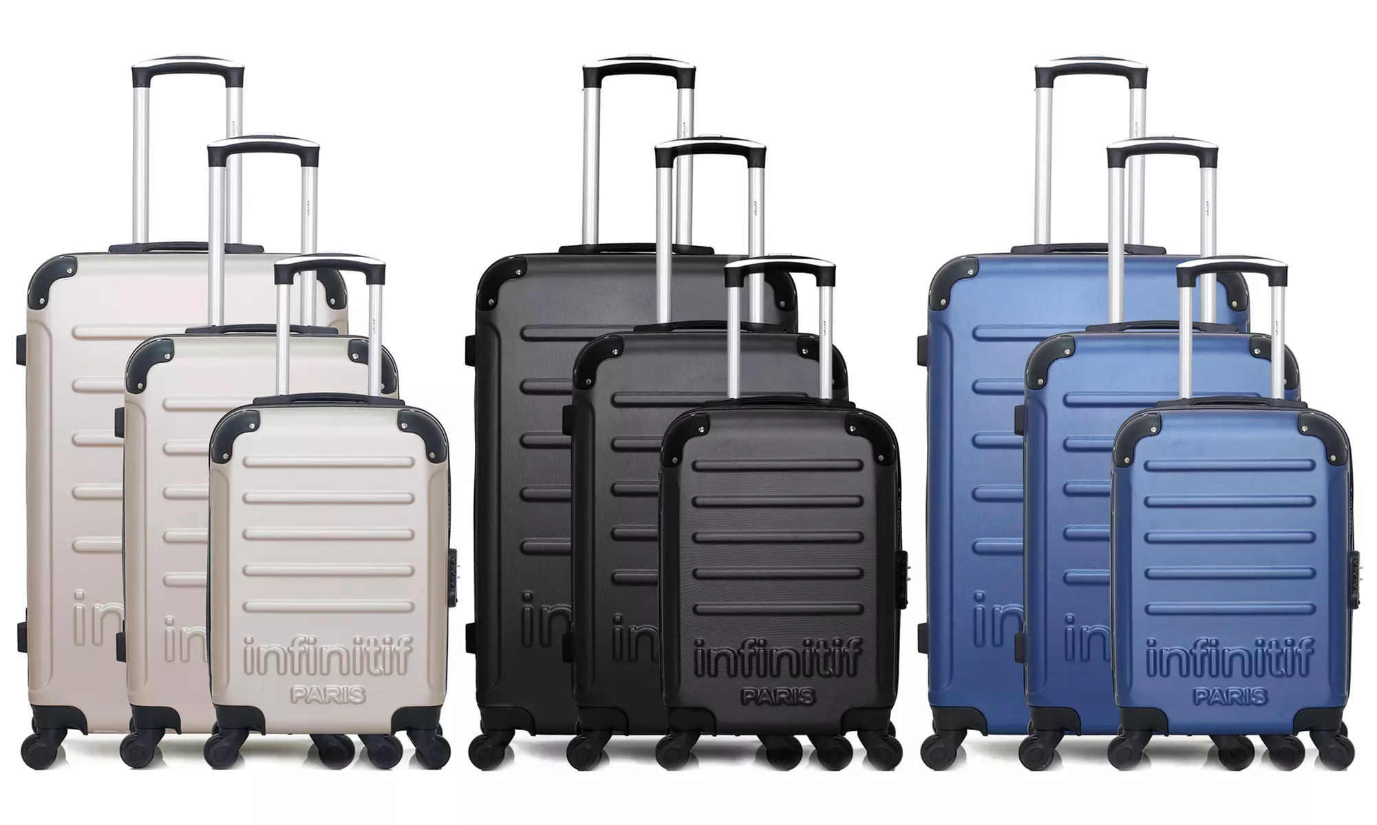 Juego de 3 maletas Horten-A con maleta grande, mediana, para cabina y envío gratuito - Primary Image