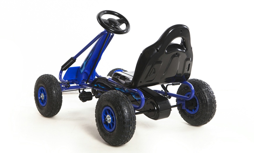 Image 20: Kids' Manual Go Kart with Lights