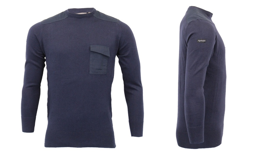 Image 3: Men's Crosshatch Jumper