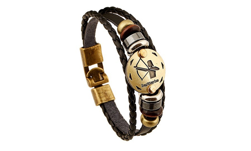 Image 14: Bracciale unisex con segno zodiacale