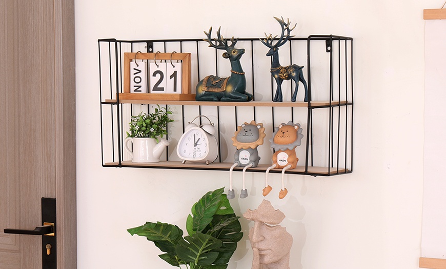 Image 5: Floating Wall-Mounted Shelf