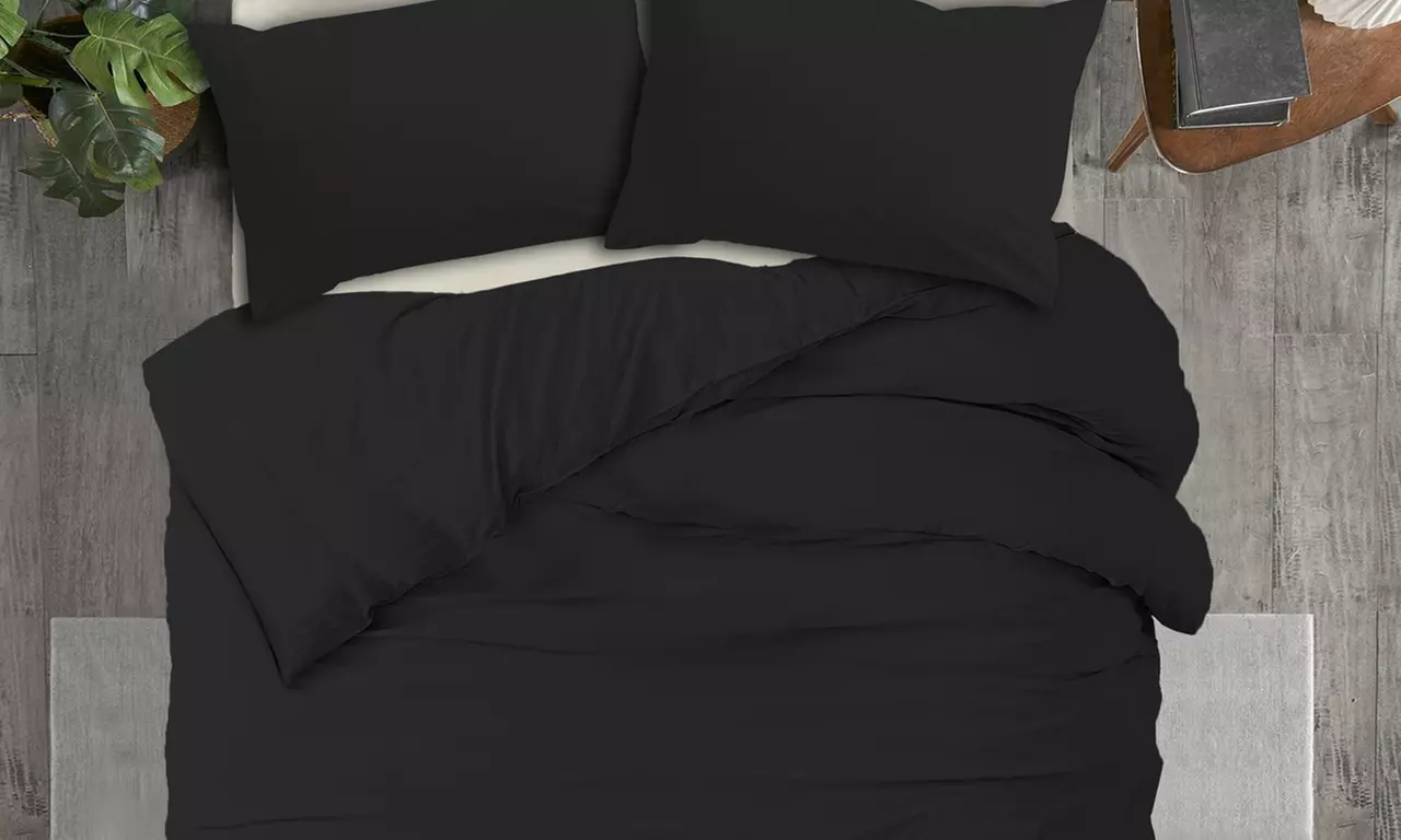 Copripiumini in microfibra Made in Italy, bicolore