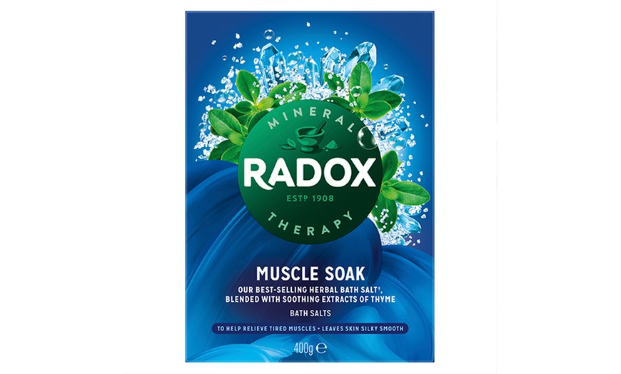 Image 2: Radox Bath Therapy Muscle Soak Herbal Bath Salts 400g