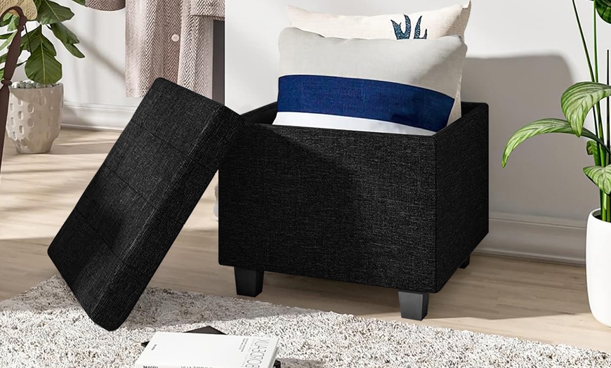 Image 17: Pouf avec espace de rangement