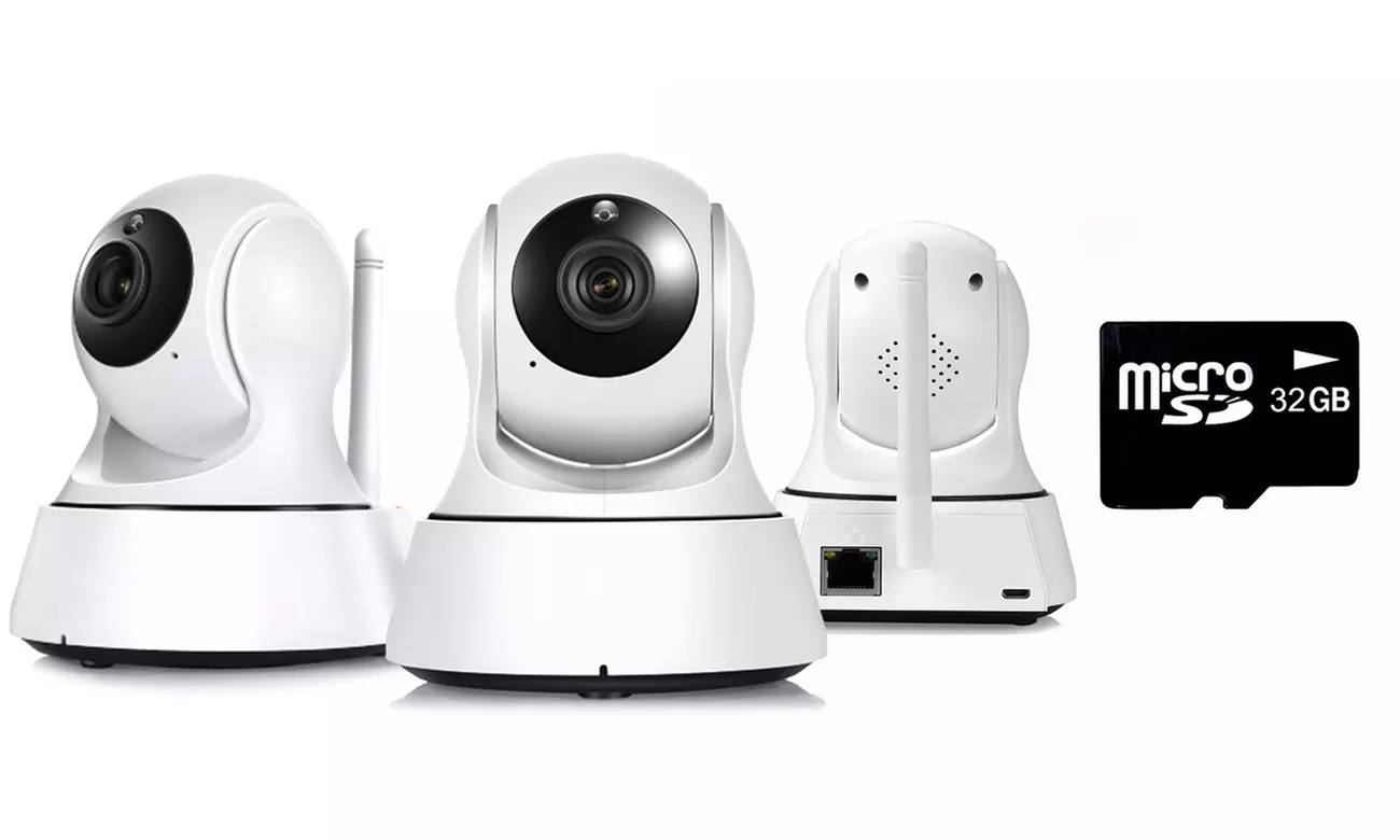 1, 2 ou 3 caméras de surveillance WiFi avec carte microSD 32 Go en option - Second Medium