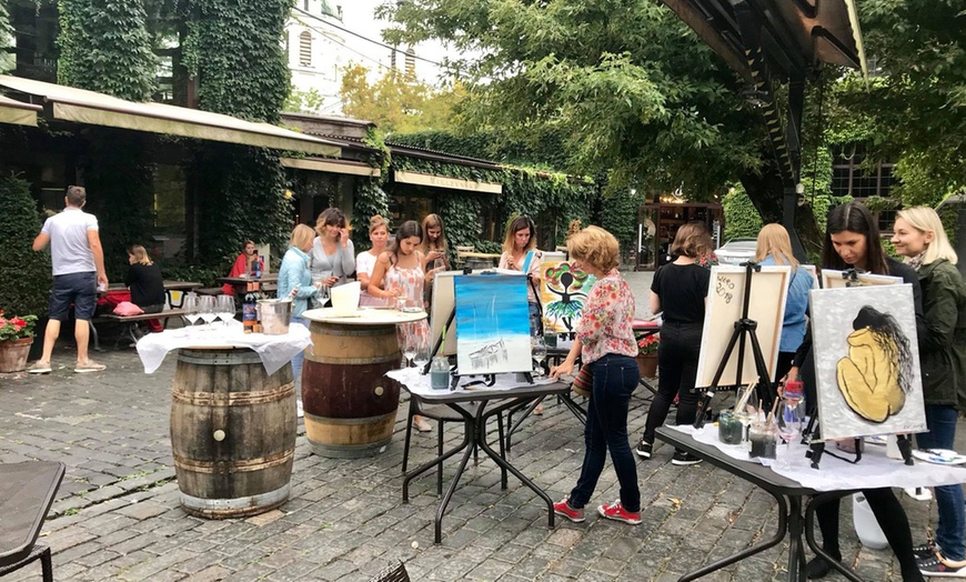 Image 3: Wine & Paint Party