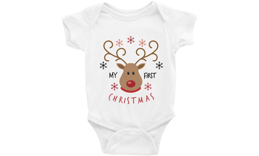 Image 9: Christmas Baby Bodysuit