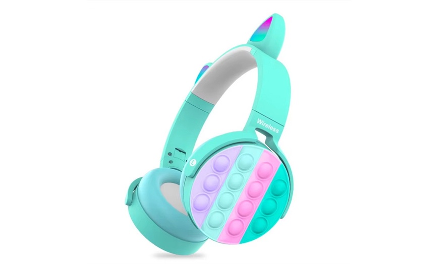 Image 4: Fidget Rainbow Pop-On-It  Bluetooth Headphone