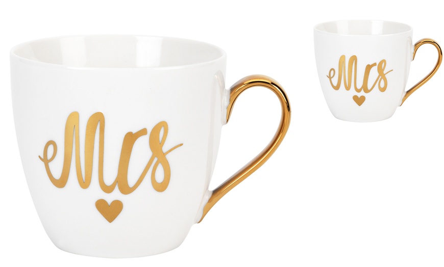 Image 2: Mr. and Mrs. Cup Set