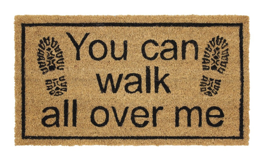 Image 2: Novelty Coir Doormat