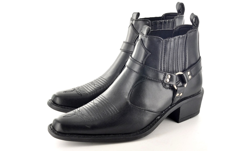 Image 2: Bottines style Western Homme