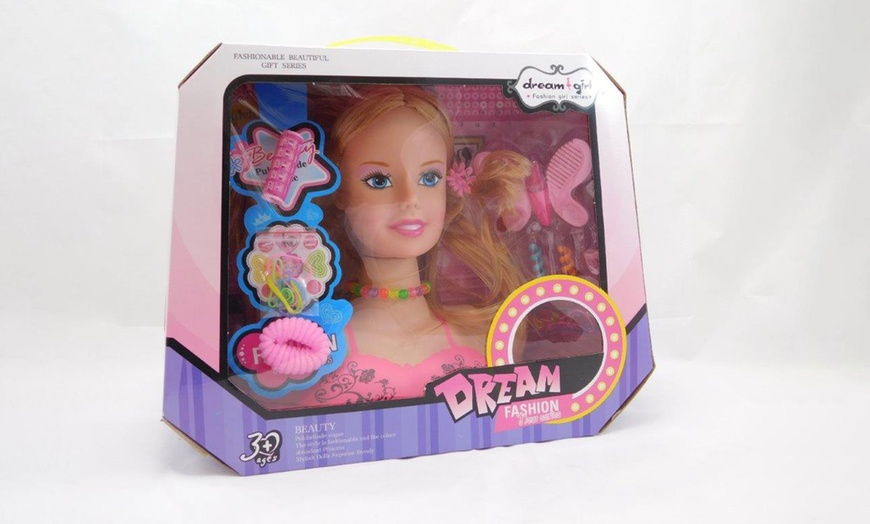 Image 4: Doll Styling Head Play Set