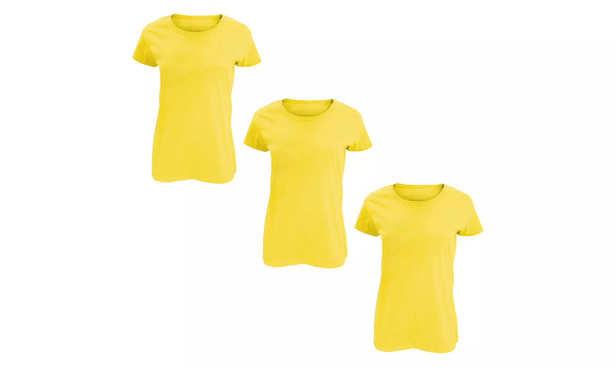 Pack of Three Soft Cotton Basic T-Shirts