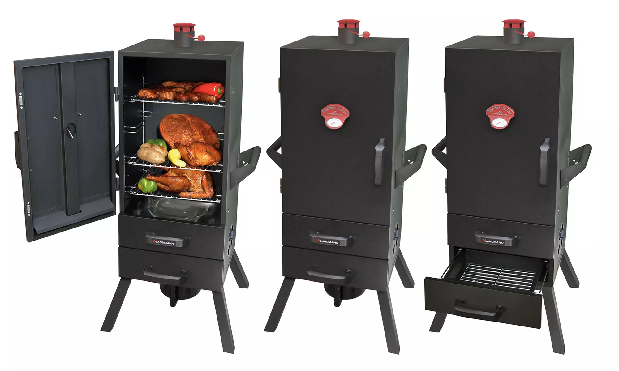 Landmann 34" Two-Drawer Charcoal Smoker - Primary Image