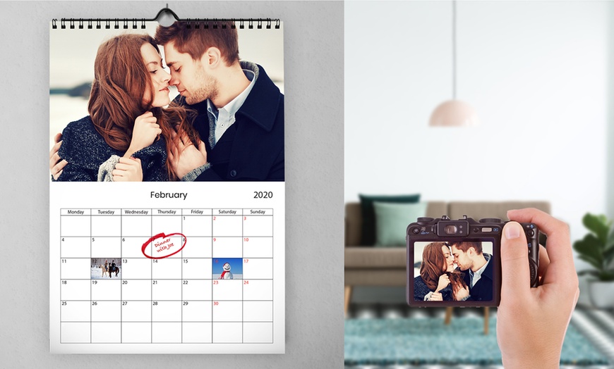 Image 1: Personalised A3 Wall Calendar