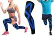 Kinesio Tape Full Knee and Calf Compression Sleeves (1-Pair) - Second Medium