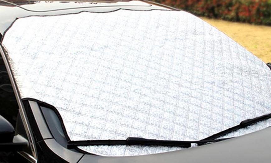 Image 3: Heavy-Duty Car Windscreen Cover