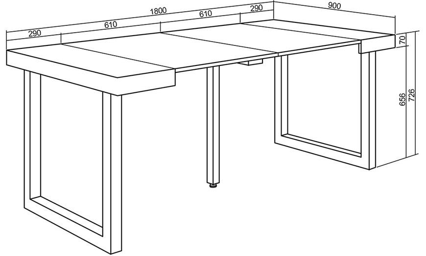 Image 39: Table console extensible 