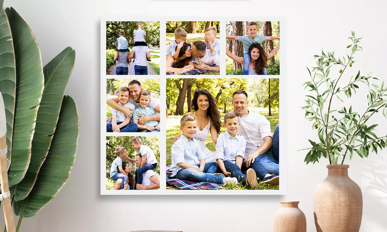 Fotocollage canvas of aluminium